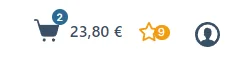 Merkliste im Menü