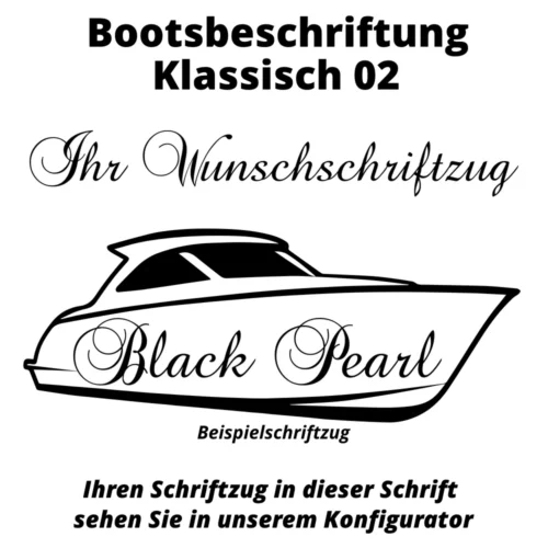 Bootsbeschriftung Klassisch 02