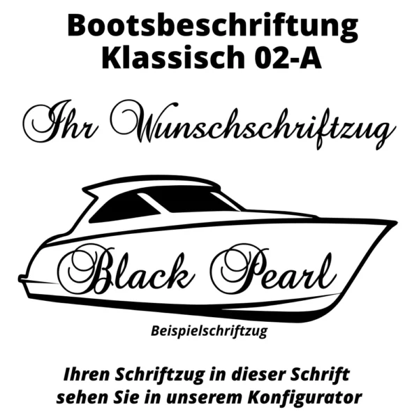 Bootsbeschriftung Klassisch 02-A
