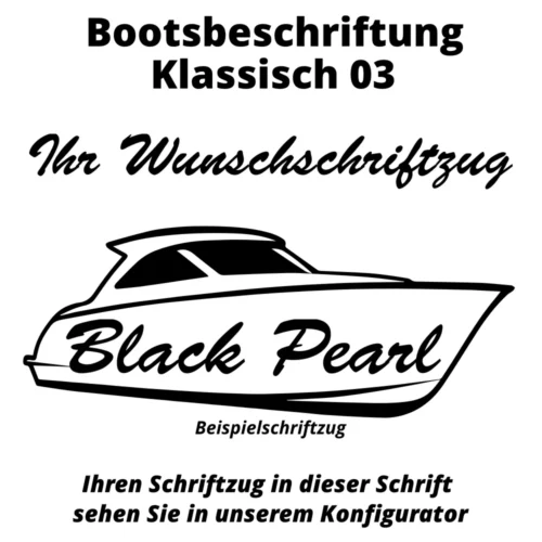 Bootsbeschriftung Klassisch 03
