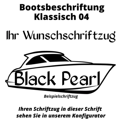Bootsbeschriftung Klassisch 04