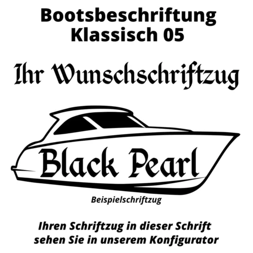 Bootsbeschriftung Klassisch 05