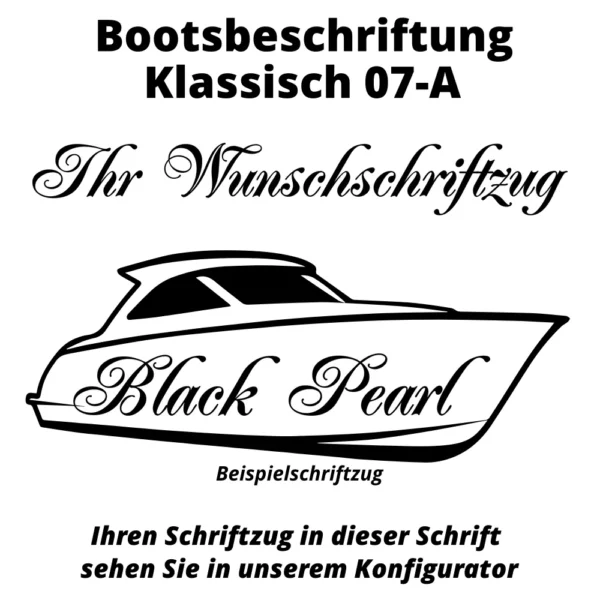 Bootsbeschriftung Klassisch 07-A