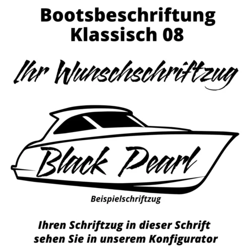 Bootsbeschriftung Klassisch 08