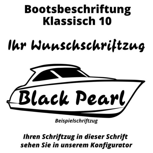 Bootsbeschriftung Klassisch 10