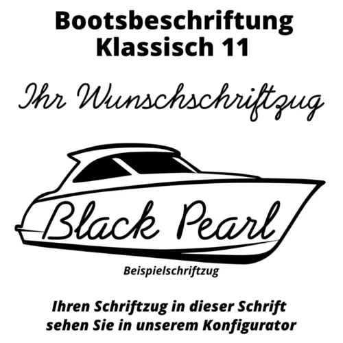 Bootsbeschriftung Klassisch 11