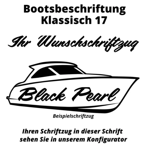 Bootsbeschriftung Klassisch 17