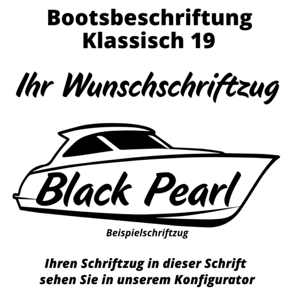 Bootsbeschriftung Klassisch 19