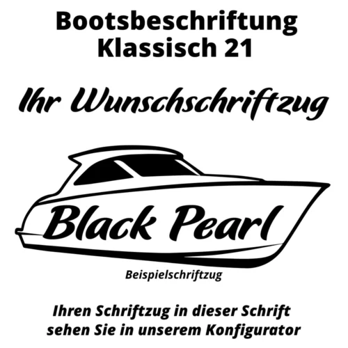 Bootsbeschriftung Klassisch 21