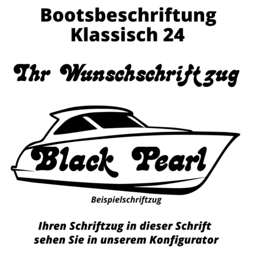 Bootsbeschriftung Klassisch 24