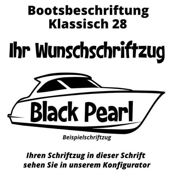 Bootsbeschriftung Klassisch 28