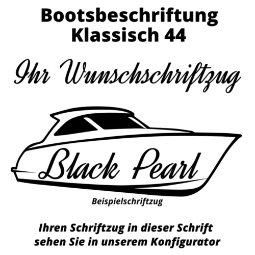 Bootsbeschriftung Klassisch 44