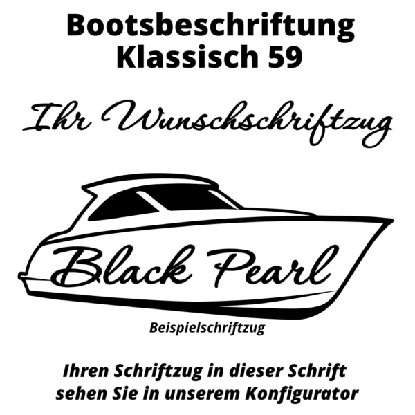 Bootsbeschriftung Klassisch 59