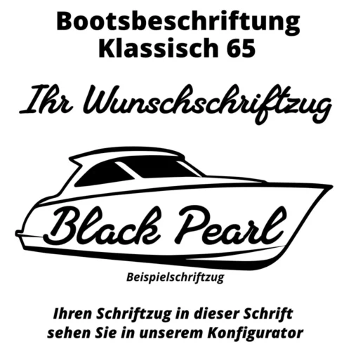 Bootsbeschriftung Klassisch 65