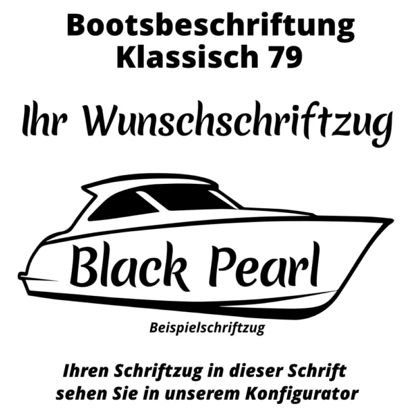 Bootsbeschriftung Klassisch 79