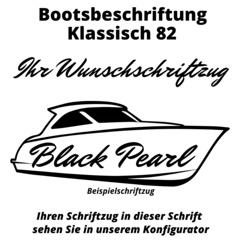 Bootsbeschriftung Klassisch 82