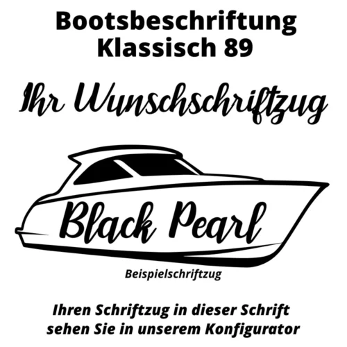 Bootsbeschriftung Klassisch 89