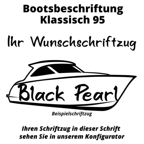 Bootsbeschriftung Klassisch 95
