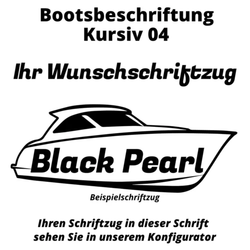 Bootsbeschriftung Kursiv 04