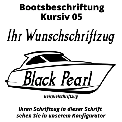 Bootsbeschriftung Kursiv 05