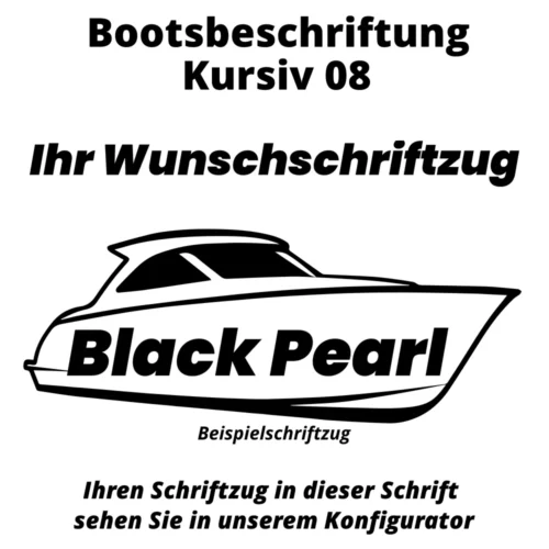 Bootsbeschriftung Kursiv 08