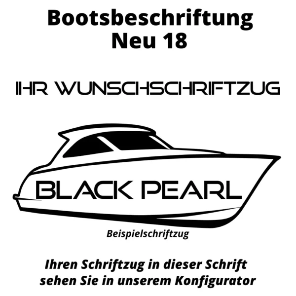 Bootsbeschriftung Neu 18