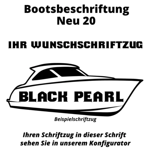 Bootsbeschriftung Neu 20