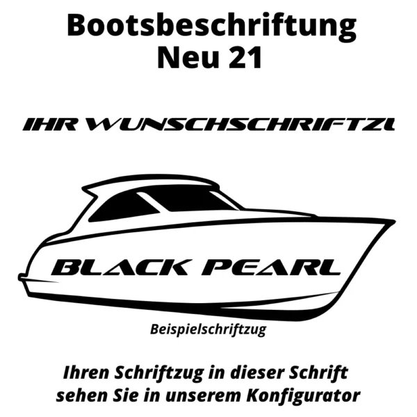 Bootsbeschriftung Neu 21