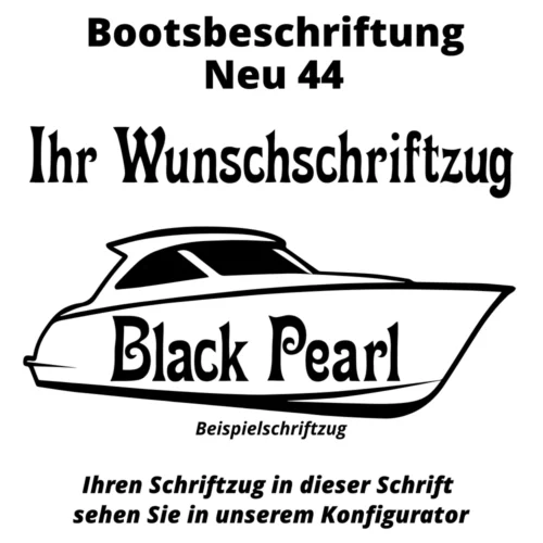Bootsbeschriftung Neu 44