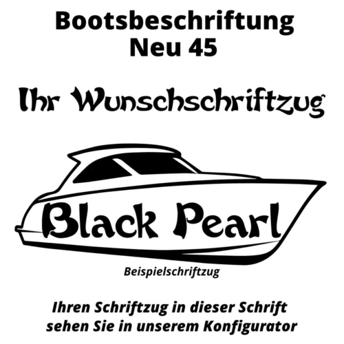 Bootsbeschriftung Neu 45