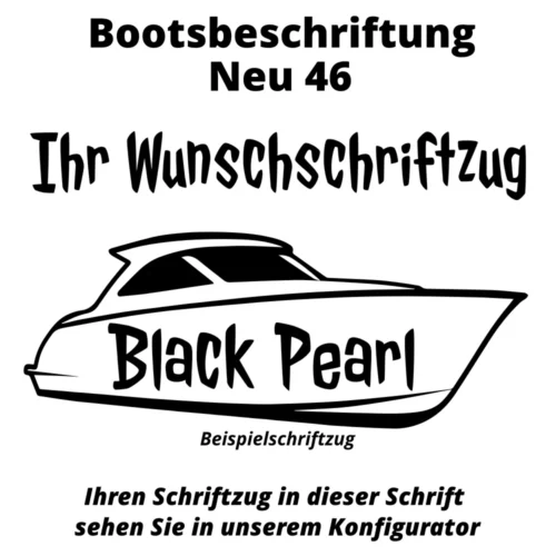 Bootsbeschriftung Neu 46