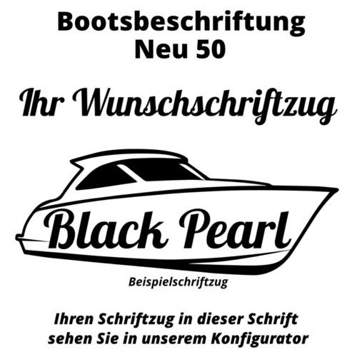 Bootsbeschriftung Neu 50