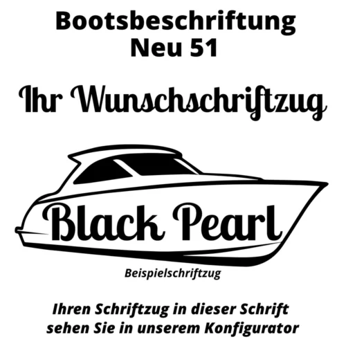 Bootsbeschriftung Neu 51