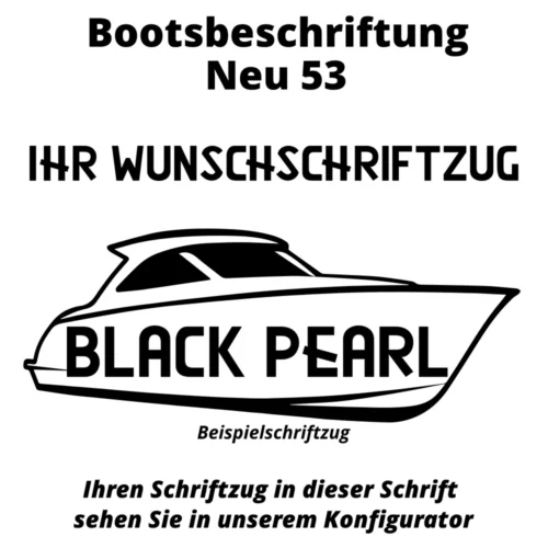 Bootsbeschriftung Neu 53