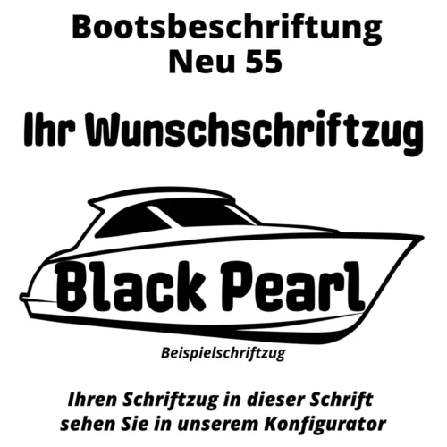 Bootsbeschriftung Neu 55