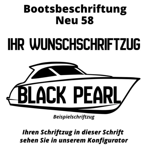 Bootsbeschriftung Neu 58