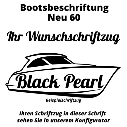 Bootsbeschriftung Neu 60