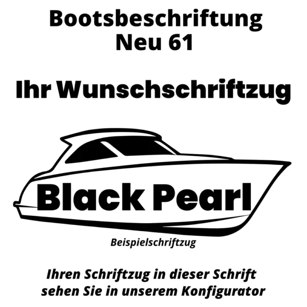 Bootsbeschriftung Neu 61