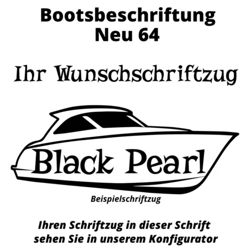 Bootsbeschriftung Neu 64
