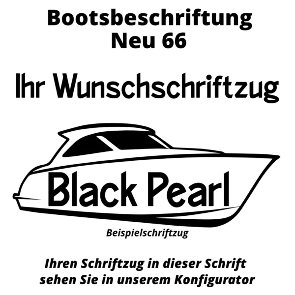 Bootsbeschriftung Neu 66