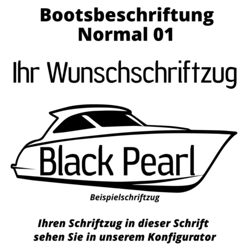 Bootsbeschriftung Normal 01