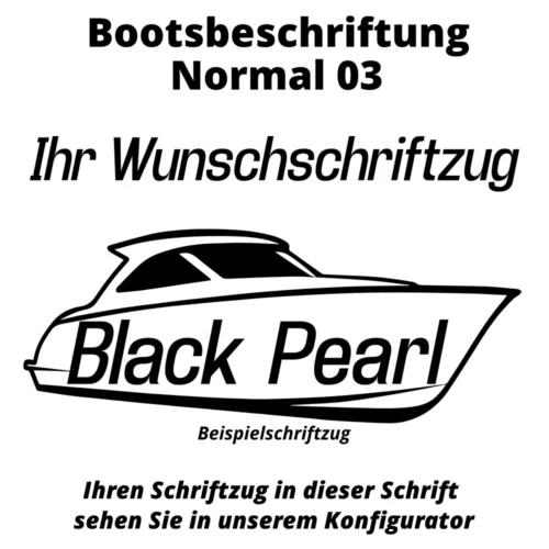 Bootsbeschriftung Normal 03