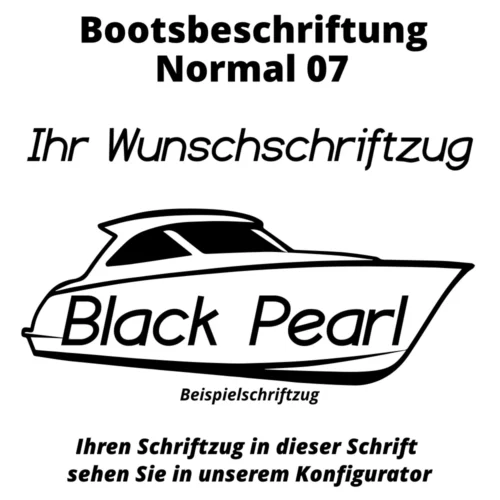 Bootsbeschriftung Normal 07