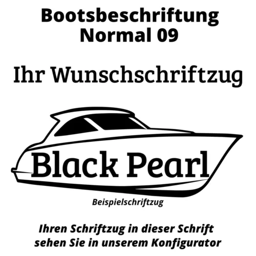 Bootsbeschriftung Normal 09