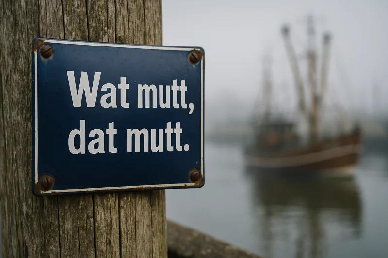 Plattdeutsche Bootsnamen - Wat mutt, dat mutt