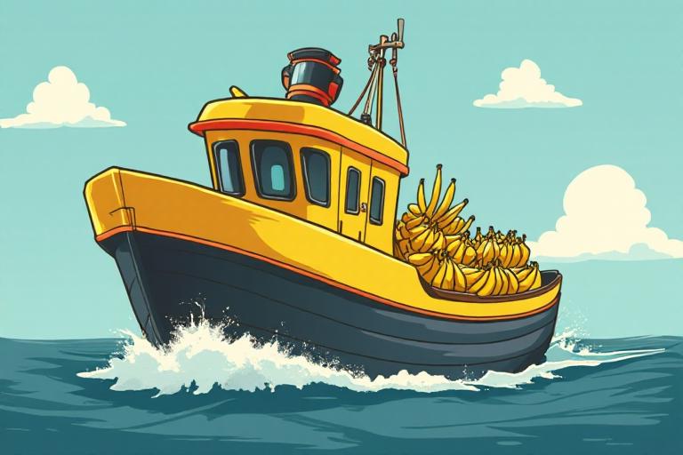 Bootsname Bananenfrachter
