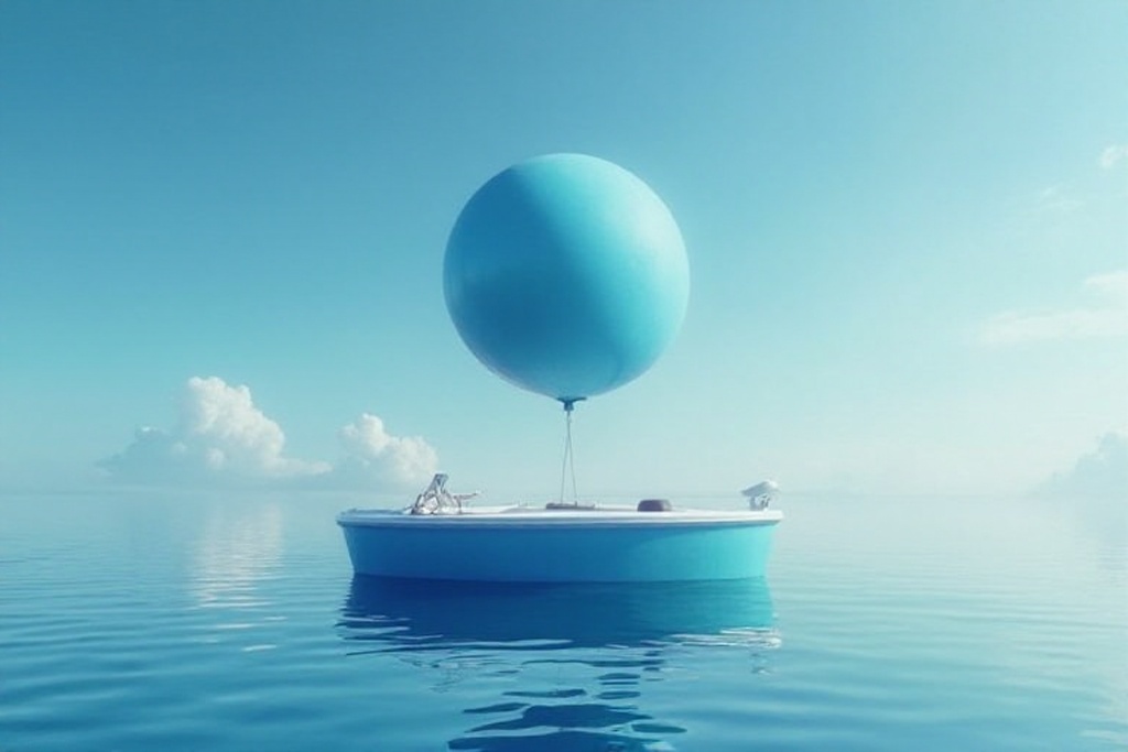 Bootsname Blue Balloon