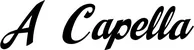 Produktbeispiel Schriftzug - A Capella