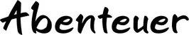 Produktbeispiel Schriftzug - Abenteuer