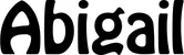 Produktbeispiel Schriftzug - Abigail